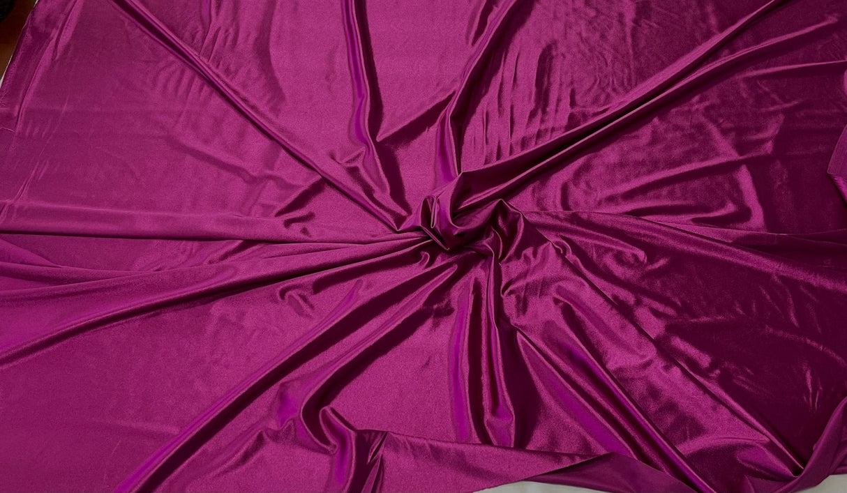 Deluxe Heavy Shiny Polyester Spandex Fabric - 58" Width, Shiny Finish (1 Yard)