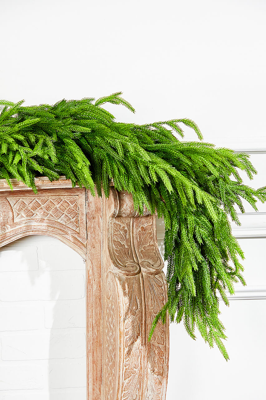 60" x 16" Real Touch Deluxe Norfolk Pine Garland