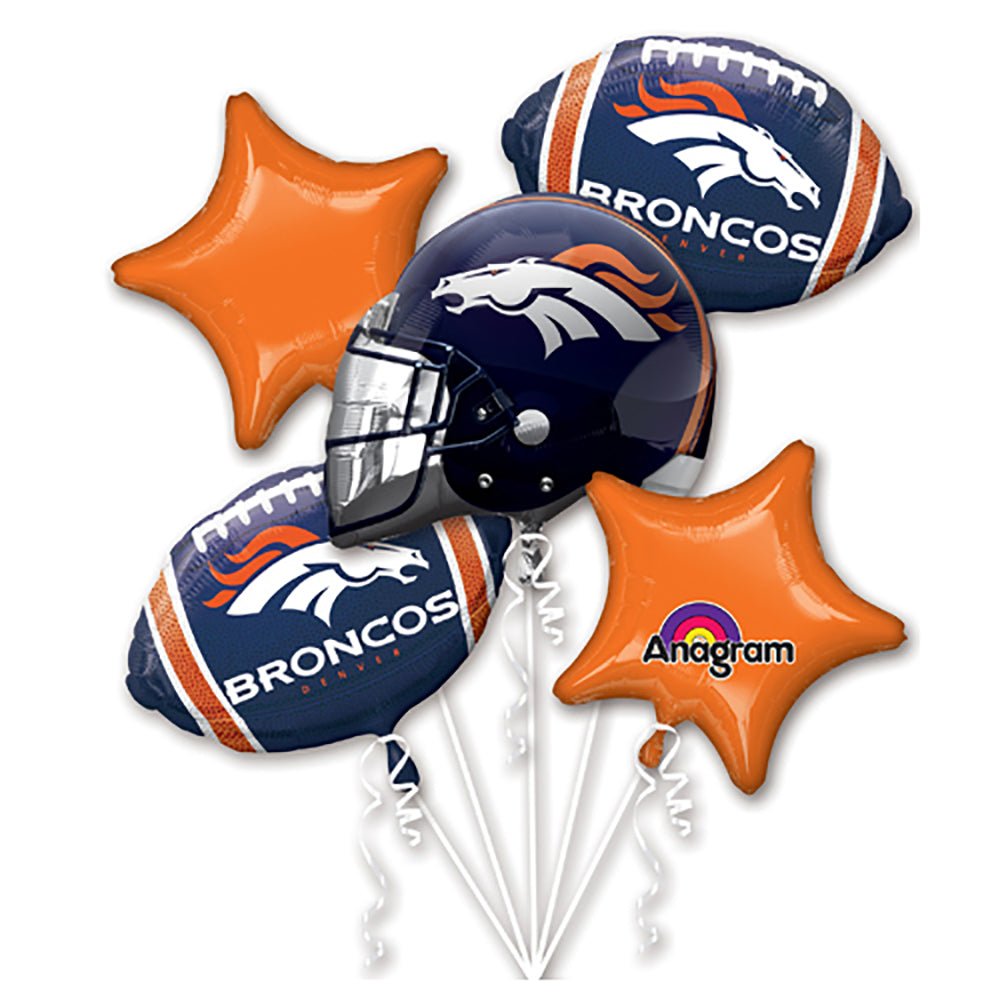 Football Balloon Bouquet Denver Broncos