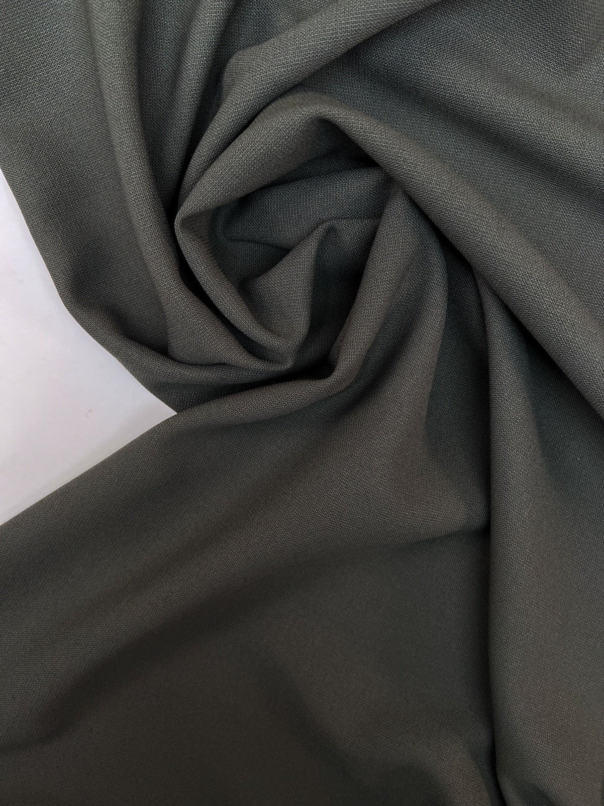 Green Polyester Viscose Crepe