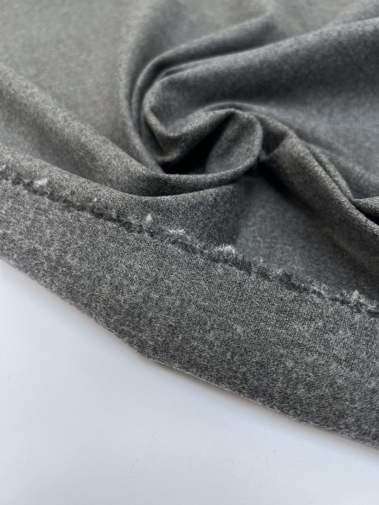 Gray Wool Blend Casualwear Fabric