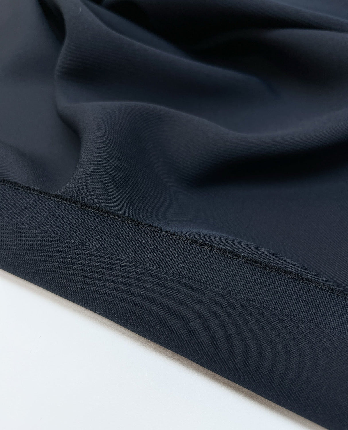 Blue Polyester Elastane Twill Suiting
