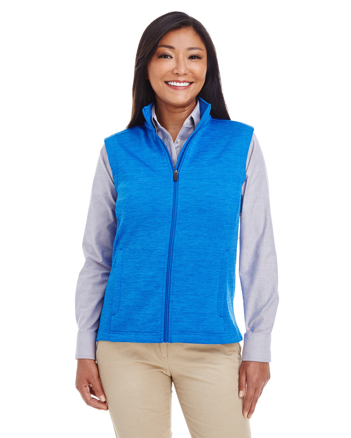 Ladies' Newbury Mélange Fleece Vest