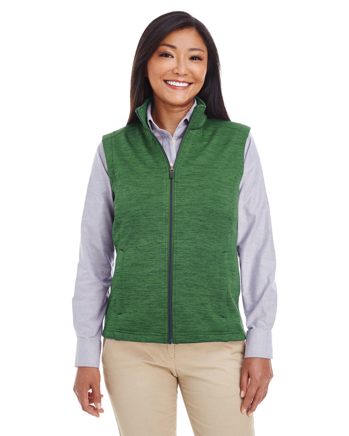 Ladies' Newbury Mélange Fleece Vest