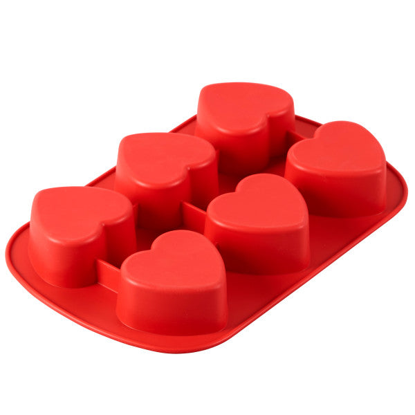 Wilton Mini Silicone Heart Mold – 6 Cavity Mold for Heart Shaped Cookies and Candy