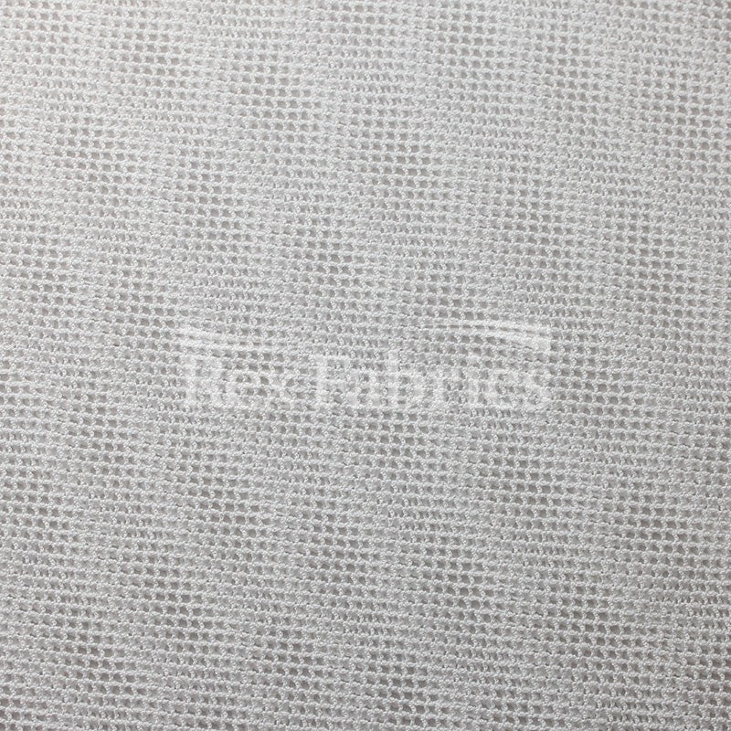 Diamond Crochet Polyester Spandex Fabric - Black/White, Diamond Crochet Mesh, 58/60" Width (1 Yard)