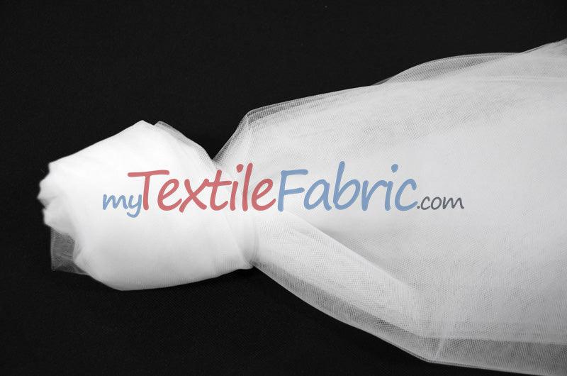 Bridal Tulle Illusion Nylon Tulle Fabric - Sheer Soft Bridal Veil, 108" Width (50 Yard Bolt)