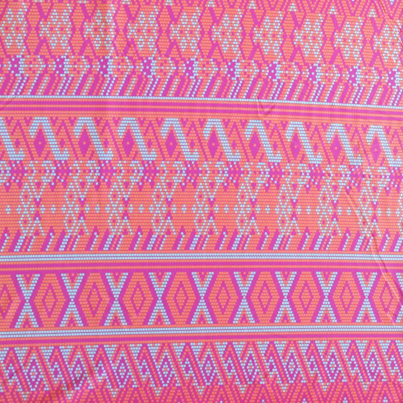 Swim Knit Nylon Spandex Digital Ethnic Print