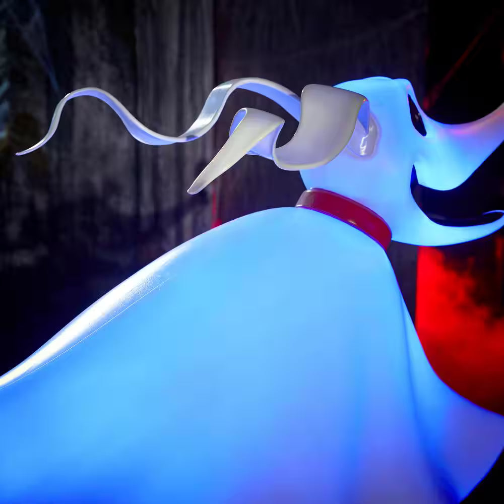 LED Zero Halloween Decoration with Light Up Pumpkin Nose 4.5 Feet