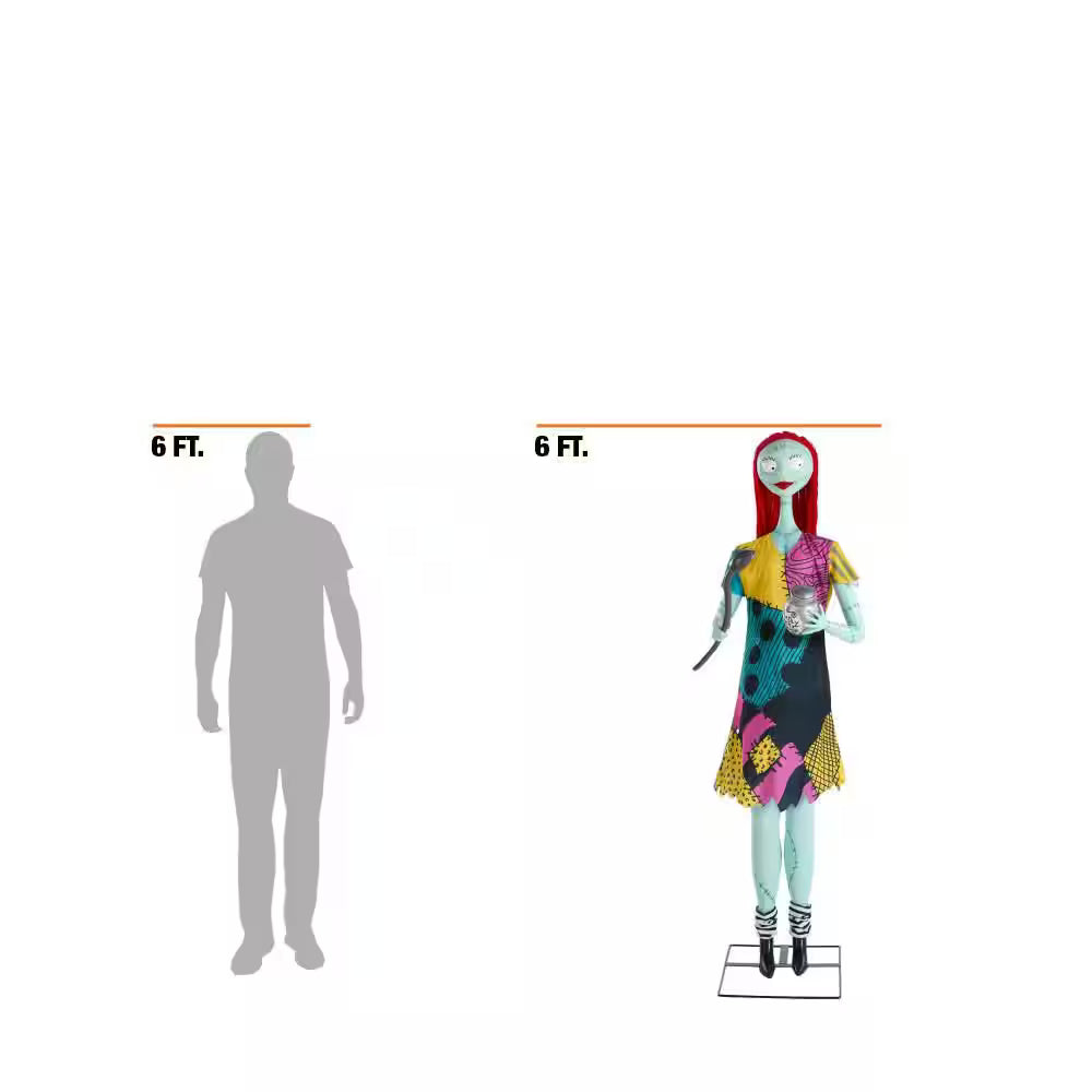 Deluxe Life Size Animated Sally Halloween Decoration 6 Feet