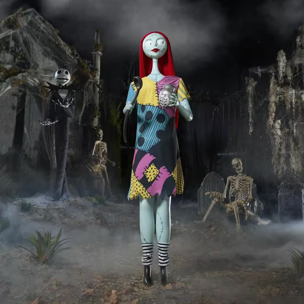 Deluxe Life Size Animated Sally Halloween Decoration 6 Feet