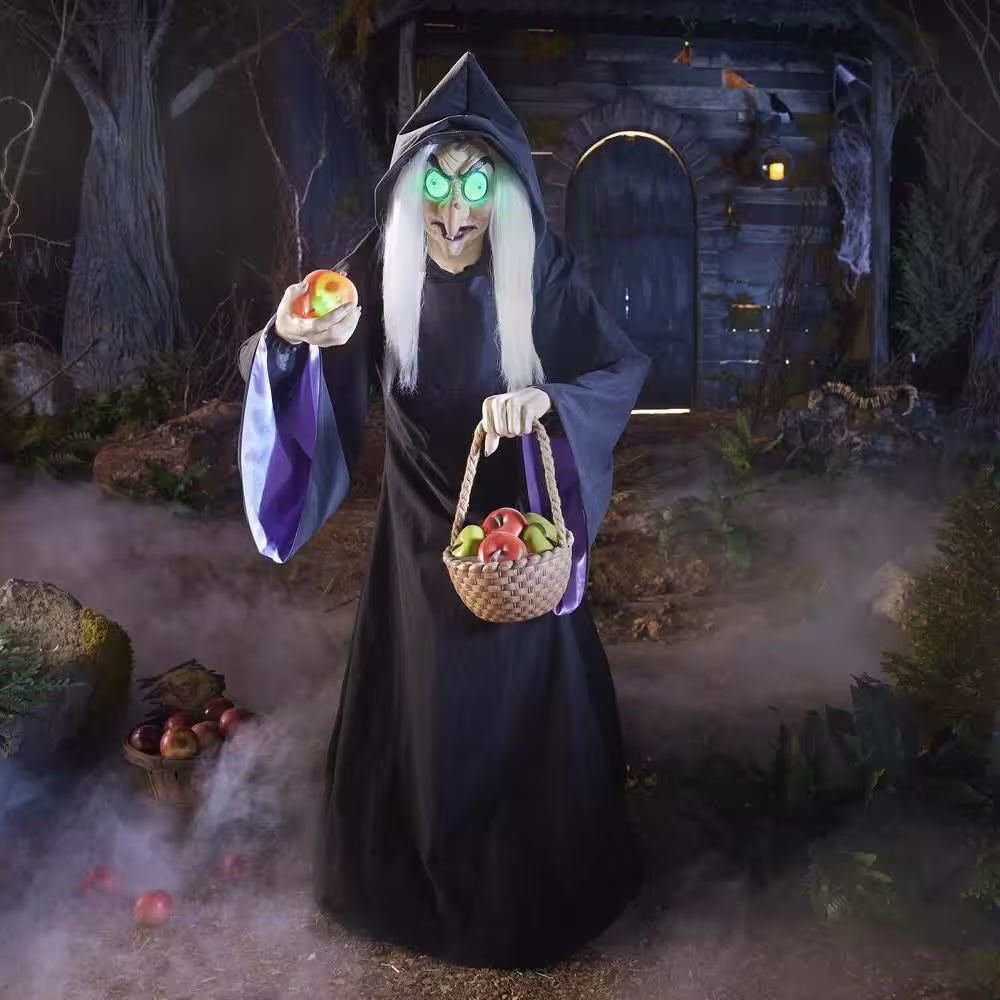 Animated LED Evil Queen Halloween Decoration 5.5 Feet