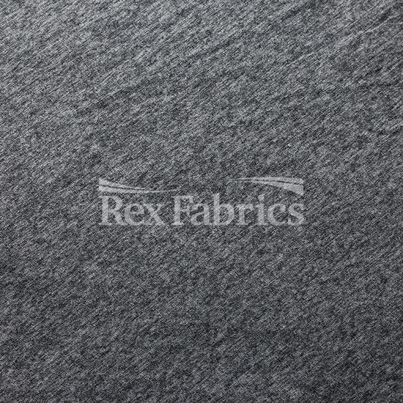 Double Moss Heather Polyester Spandex Fabric - Heather Solid, 58/60" Width, 280 GSM (1 Yard)
