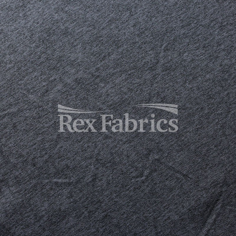 Double Moss Heather Polyester Spandex Fabric - Heather Solid, 58/60" Width, 280 GSM (1 Yard)
