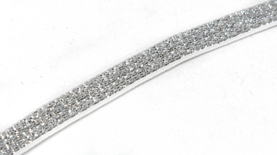 Metallic Elastic Trim 3/8" Gold Silver