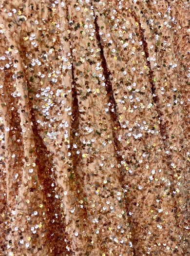 Rose Gold Sequin Velvet
