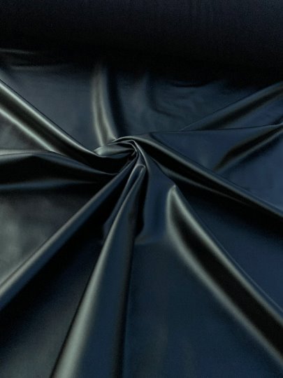 Black 4-Way Stretch Faux Leather