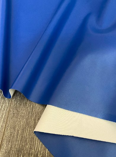 Stretch Faux Leather Royal Blue