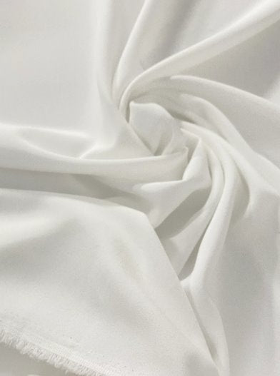 White Stretch Crepe