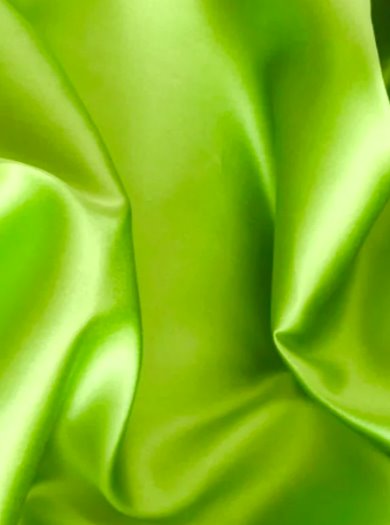 Stretch Satin Neon Green