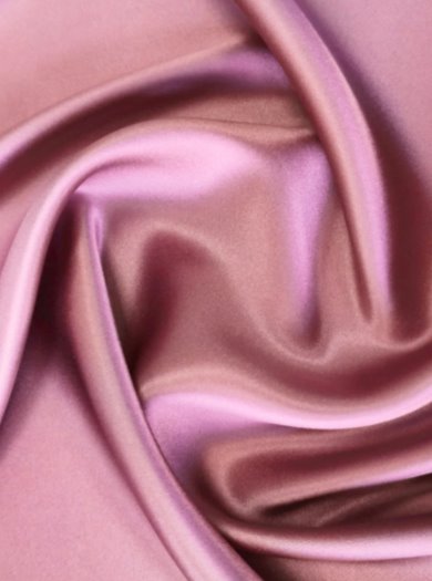 Stretch Silk Satin Deep Blush