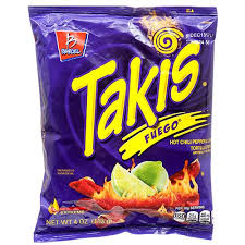 Takis Hot Chili Pepper & Lime Tortilla Chips 113G