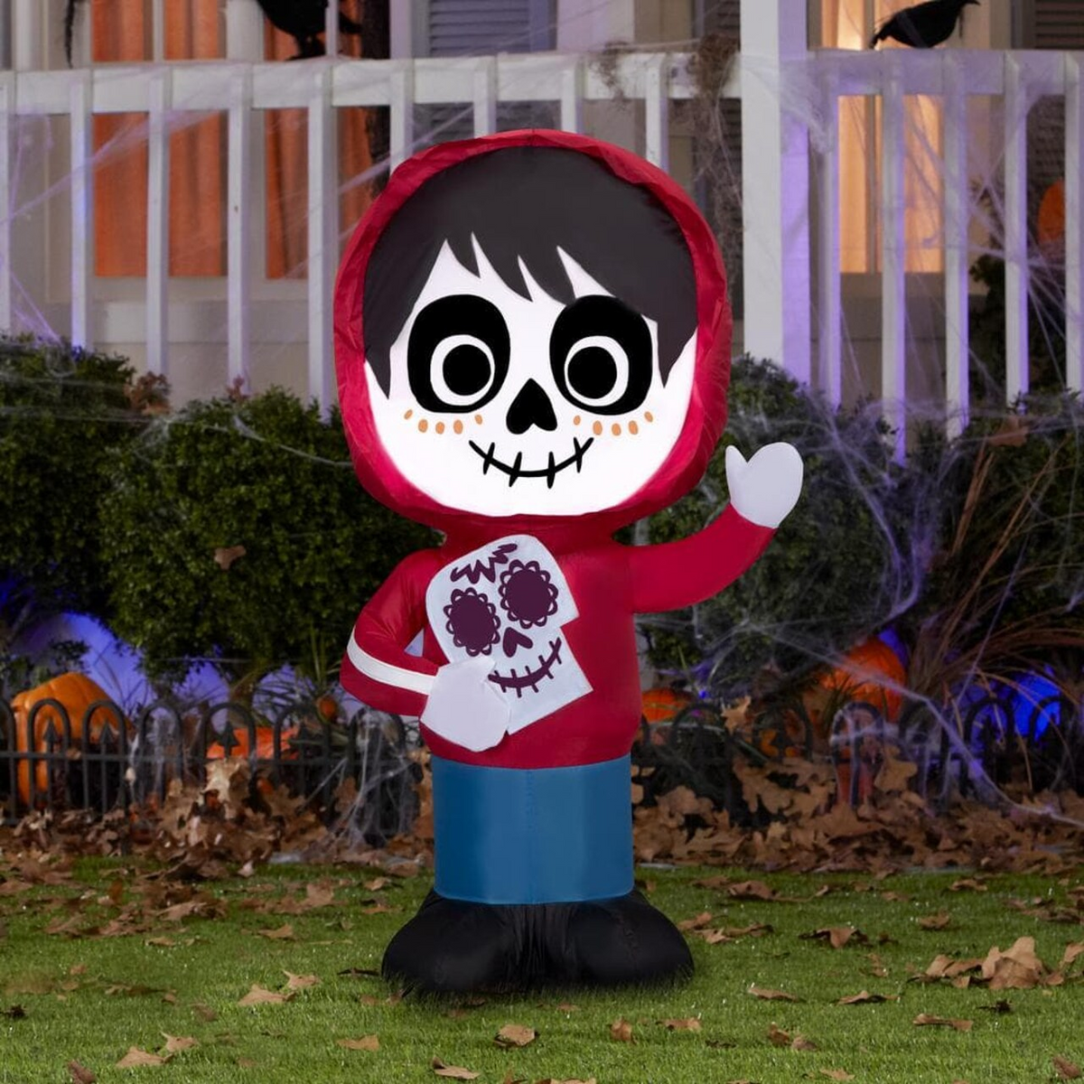 3.5 FT Halloween Airblown Miguel from Coco with Skull SM Disney