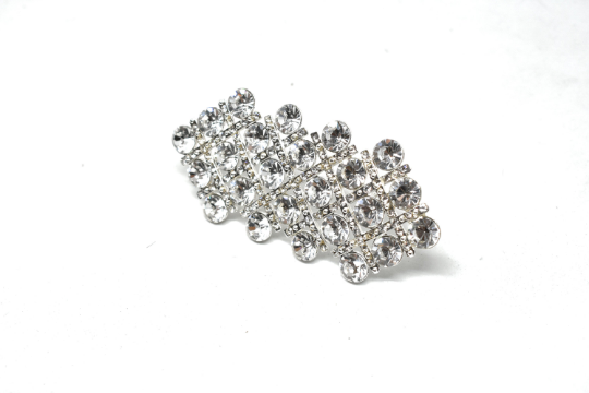 Crystal Rhinestone Brooch Pin 3.5 x 2