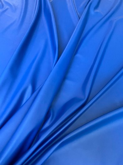 Stretch Faux Leather Royal Blue