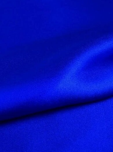 Stretch Satin Royal Blue