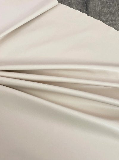 Beige Stretch Faux Leather