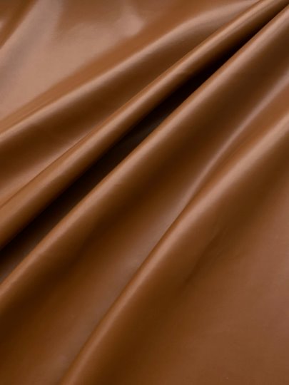 Brown Cognac 2-Way Stretch Faux Leather