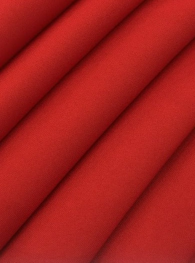 Poly Poplin Red