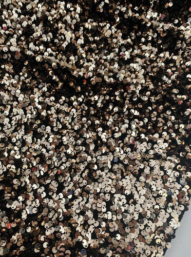 Gold Champagne Sequin on Velvet