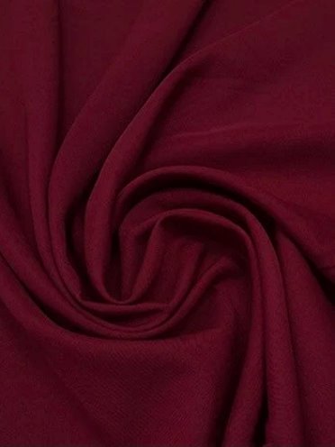 Stretch Crepe Burgundy