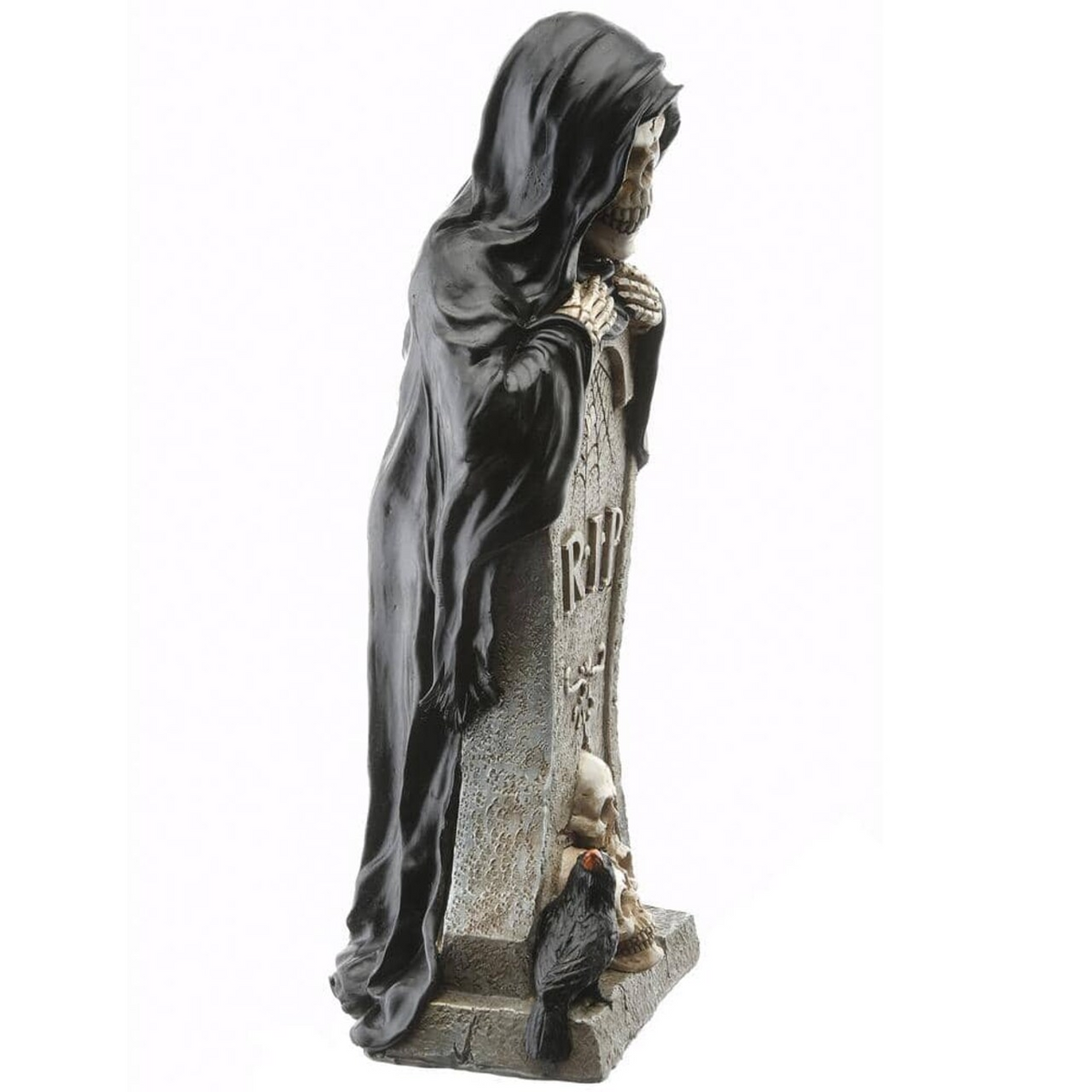 12 Inch Tombstone and Skeleton Reaper Halloween Decoration