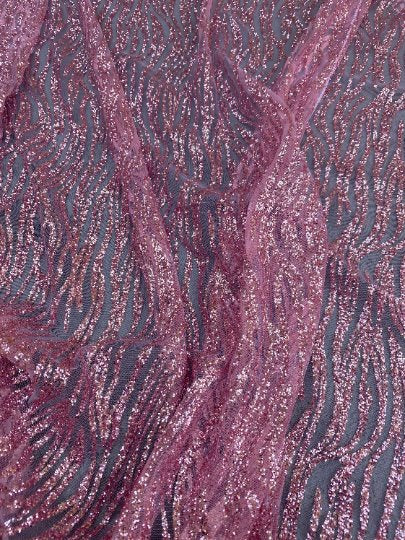 Glitter Lace Baby Pink