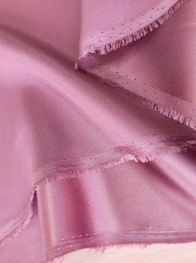 Stretch Silk Satin Deep Blush