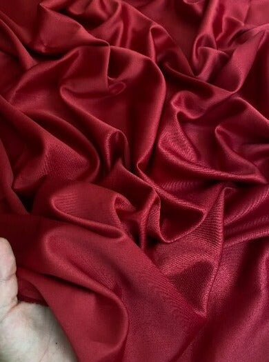 Stretch Crepe Back Satin Burgundy