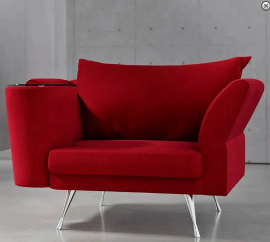 Red Microsuede Faux Suede