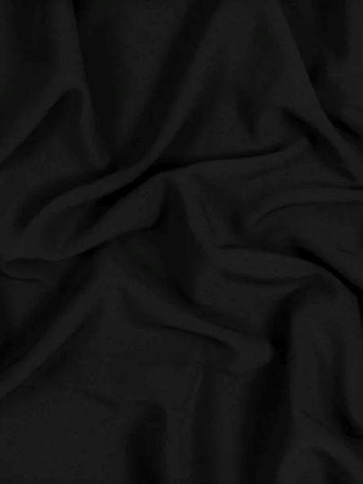 Black Stretch Crepe