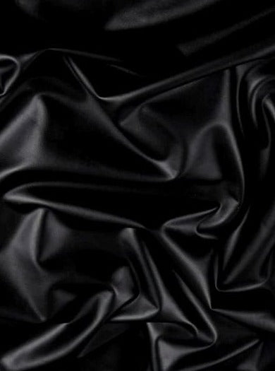 Black 2-Way Stretch Faux Leather