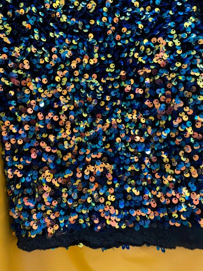 Stretch Sequin on Velvet Multicolor