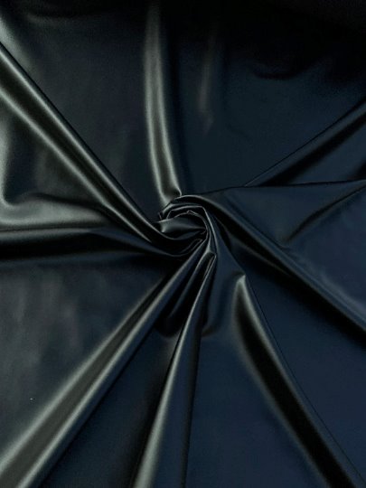 Black 4-Way Stretch Faux Leather