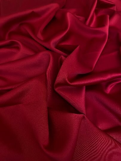 Stretch Crepe Back Satin Burgundy