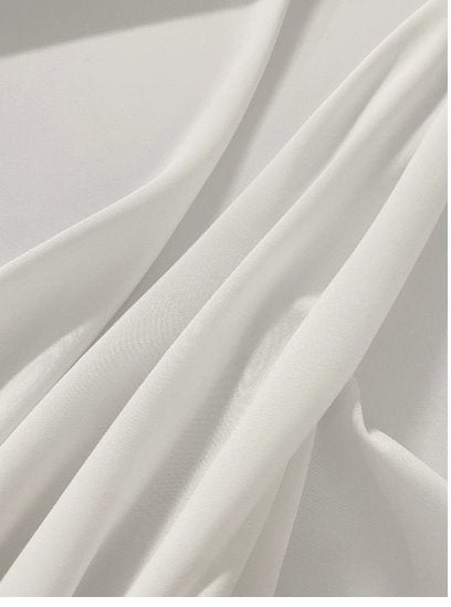 White Stretch Crepe