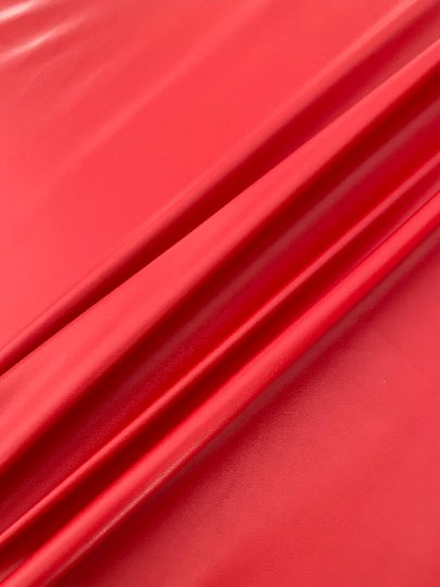 Red Stretch Faux Leather