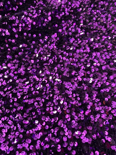 Purple Sequin on Velvet