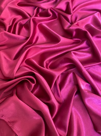 Stretch Silk Satin Fuchsia