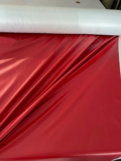 Red Stretch Faux Leather